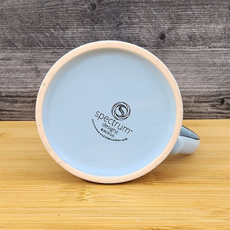 Load image into Gallery viewer, Graduation Coffee Mug Embossed Ceramic Tea Cup Blue Sky Spectrum 16oz