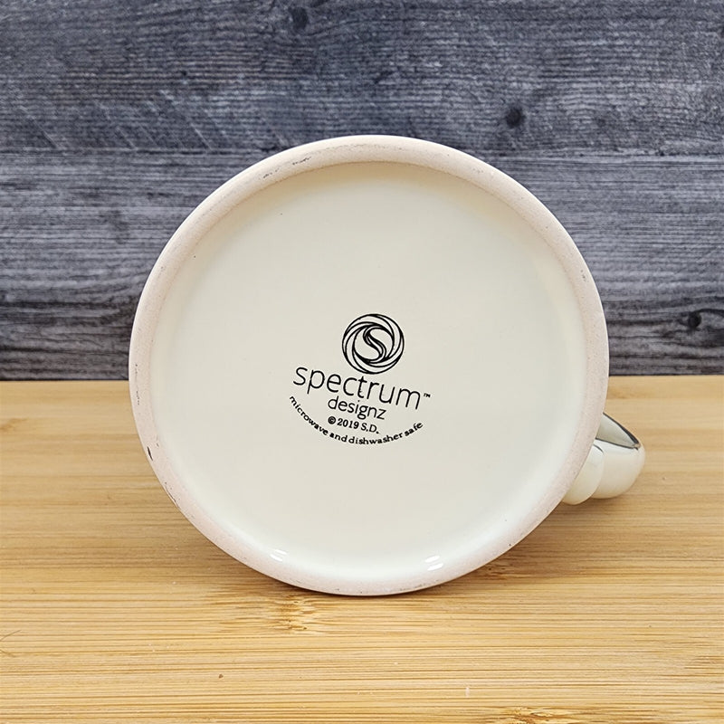 Load image into Gallery viewer, Graduation Coffee Mug Embossed Ceramic Tea Cup Blue Sky Spectrum 16oz Ivory
