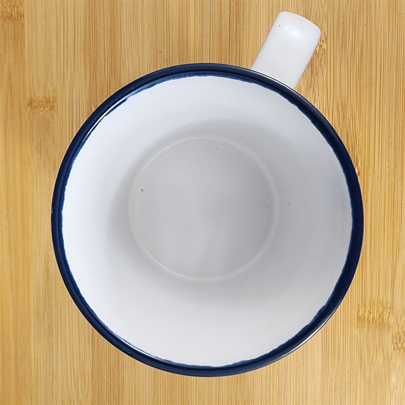 Load image into Gallery viewer, Graduation Saying Coffee Mug Embossed Ceramic Tea Cup Blue Sky Spectrum White