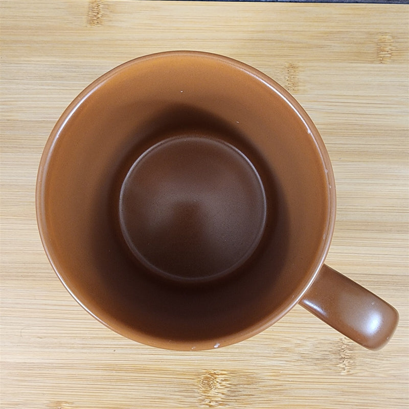 Load image into Gallery viewer, Dad Mug Mustache Ceramic Embossed Coffee Tea Cup Blue Sky Father's Day Brown