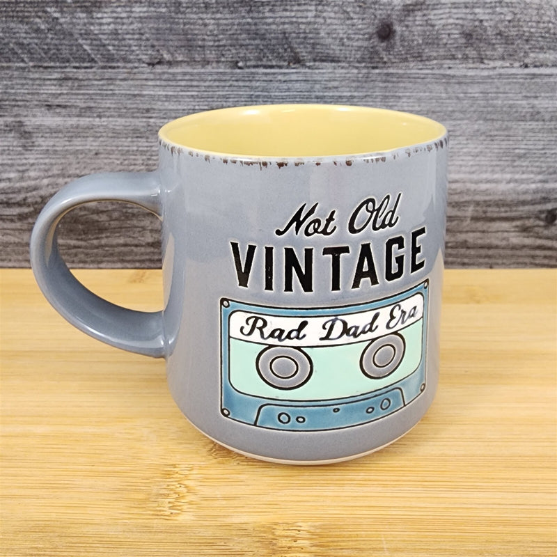 Load image into Gallery viewer, Dad Inspirational Coffee Mug Ceramic Embossed Gray Cup Blue Sky Father’s Day