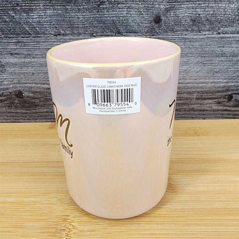 Load image into Gallery viewer, Mom Coffee Mug Ceramic Embossed Luster Glaze Tea Cup Mother by Blue Sky