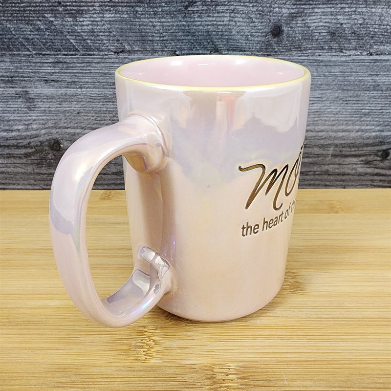 Load image into Gallery viewer, Mom Coffee Mug Ceramic Embossed Luster Glaze Tea Cup Mother by Blue Sky