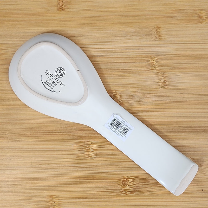 Load image into Gallery viewer, Goldfinch Sunflower Spoon Rest for Cooking Ceramic by Blue Sky Spectrum Embossed