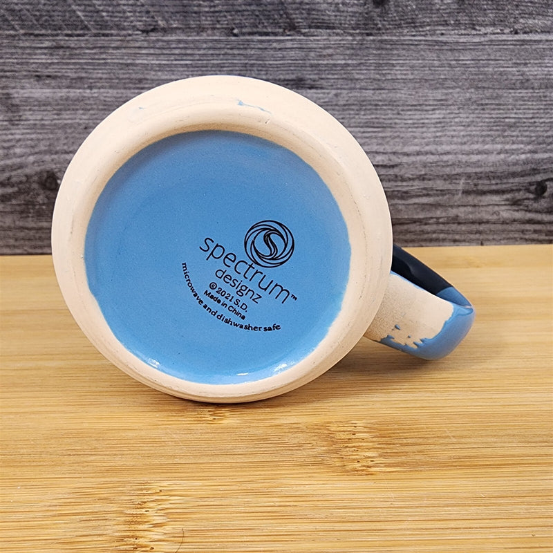 Load image into Gallery viewer, Camping Camper Coffee Mug 18oz (532ml) Embossed Ceramic Tea Cup Blue Sky