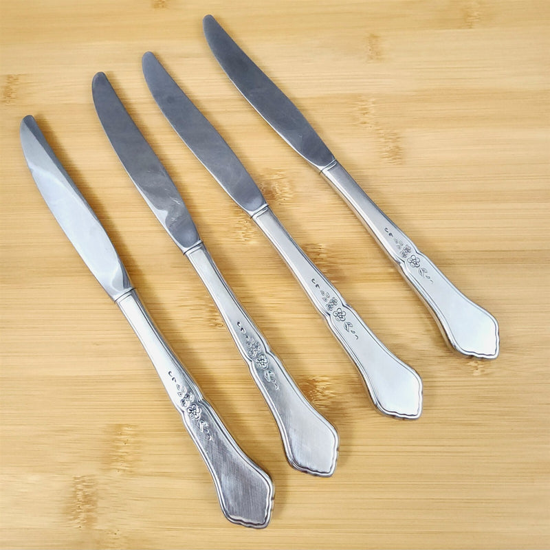 Load image into Gallery viewer, Ashmore Oneida Dinner Knife Hollow Handle Set of 4 Stainless Burnished Flatware
