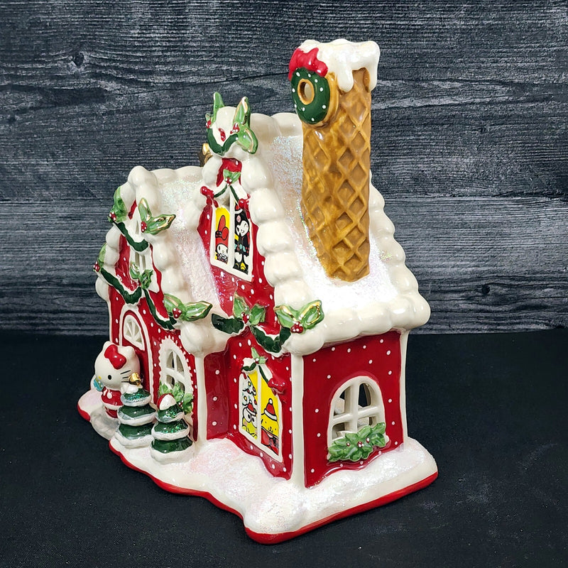 Load image into Gallery viewer, Hello Kitty & Friends Red Christmas Candle House Tealight Blue Sky Goldminc