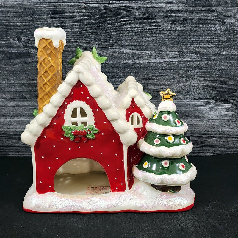 Load image into Gallery viewer, Hello Kitty & Friends Red Christmas Candle House Tealight Blue Sky Goldminc