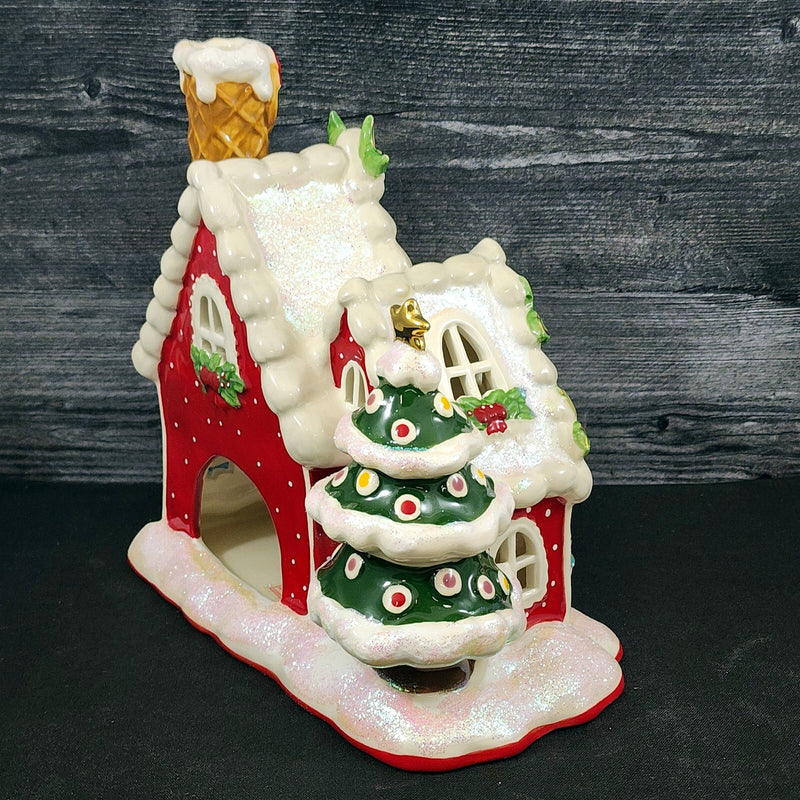 Load image into Gallery viewer, Hello Kitty & Friends Red Christmas Candle House Tealight Blue Sky Goldminc