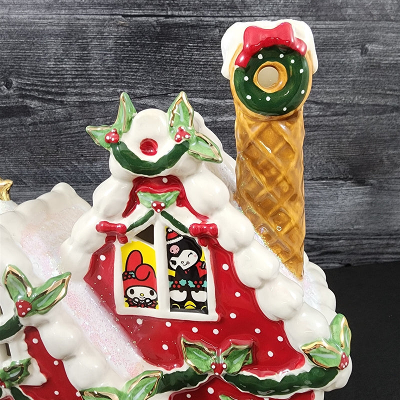Load image into Gallery viewer, Hello Kitty & Friends Red Christmas Candle House Tealight Blue Sky Goldminc