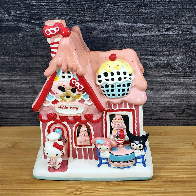 Load image into Gallery viewer, Hello Kitty Candle Holder Birthday Bakery House Blue Sky Goldminc Sweet Shoppe