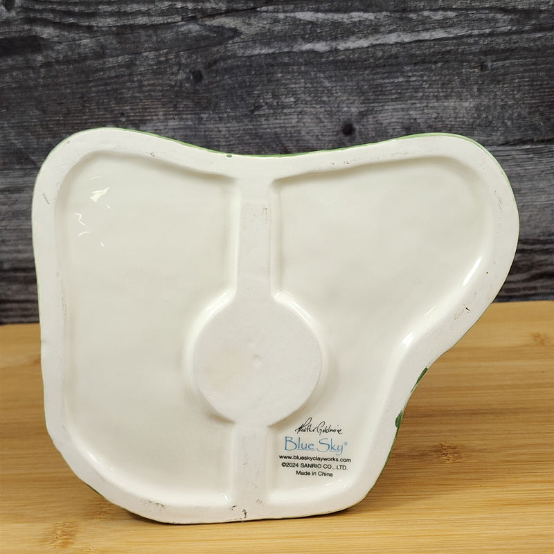 Load image into Gallery viewer, Hello Kitty Pumpkin Cafe Latte Candle Holder Tea Light Lite Ceramic Blue Sky