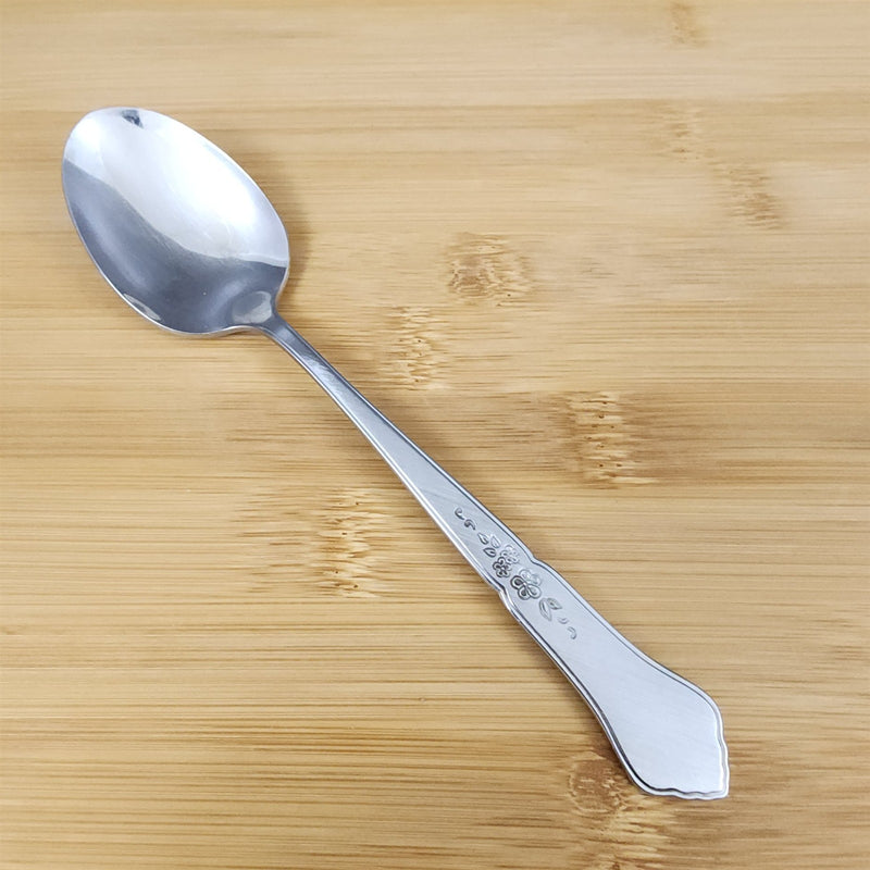 Load image into Gallery viewer, Ashmore Oneida Dinner Oval Soup Spoon Stainless Burnished Handle Flatware