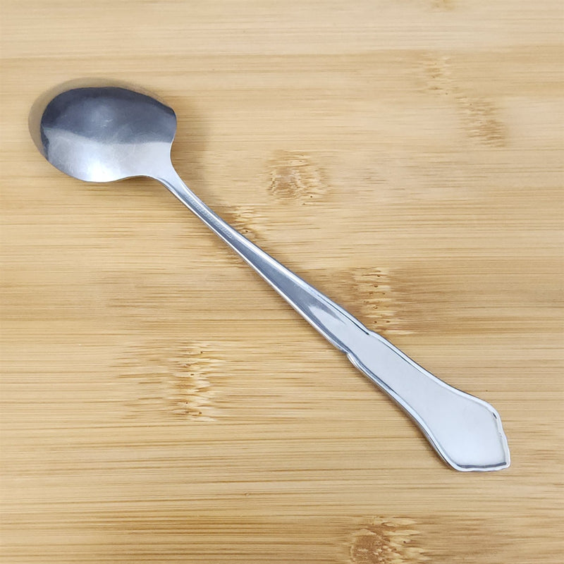 Load image into Gallery viewer, Ashmore Oneida Dinner Oval Soup Spoon Stainless Burnished Handle Flatware