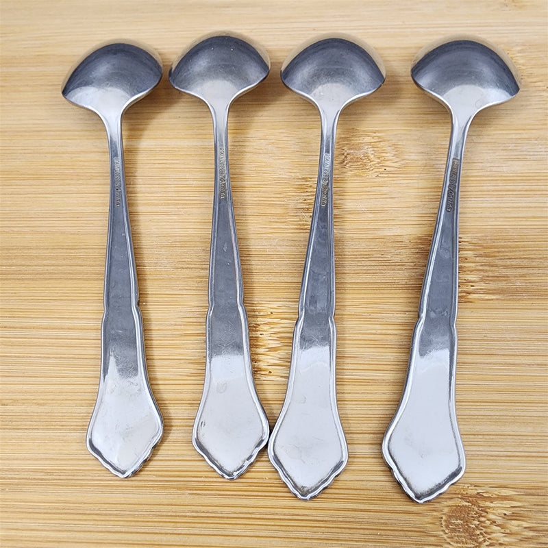 Load image into Gallery viewer, Ashmore Oneida Dinner Teaspoon Set of 4 Stainless Burnished Handle Flatware