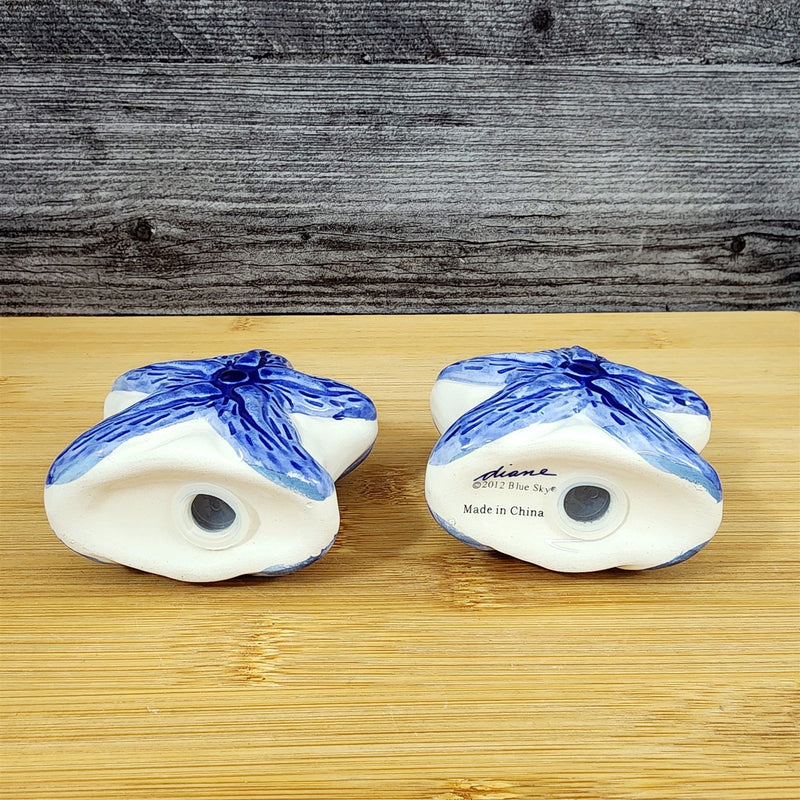 Load image into Gallery viewer, Magic Sea Starfish Salt Pepper Set Collectible Ceramic Blue Sky Clayworks
