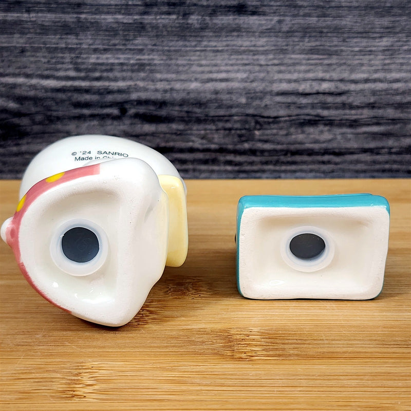 Load image into Gallery viewer, Hello Kitty Retro Typewriter Salt Pepper Set Collectible Ceramic by Blue Sky