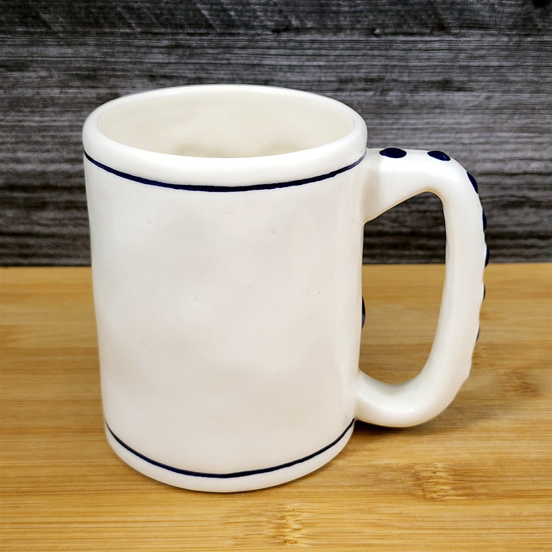Load image into Gallery viewer, Magic Sea Turtle Cobalt Coffee Mug Embossed Nautical Tea Cup Ceramic by Blue Sky