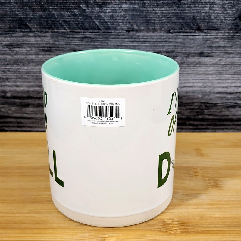 Load image into Gallery viewer, Big Dill Mug, Funny Pickle Humor Coffee Tea Cup 21oz Ceramic Blue Sky