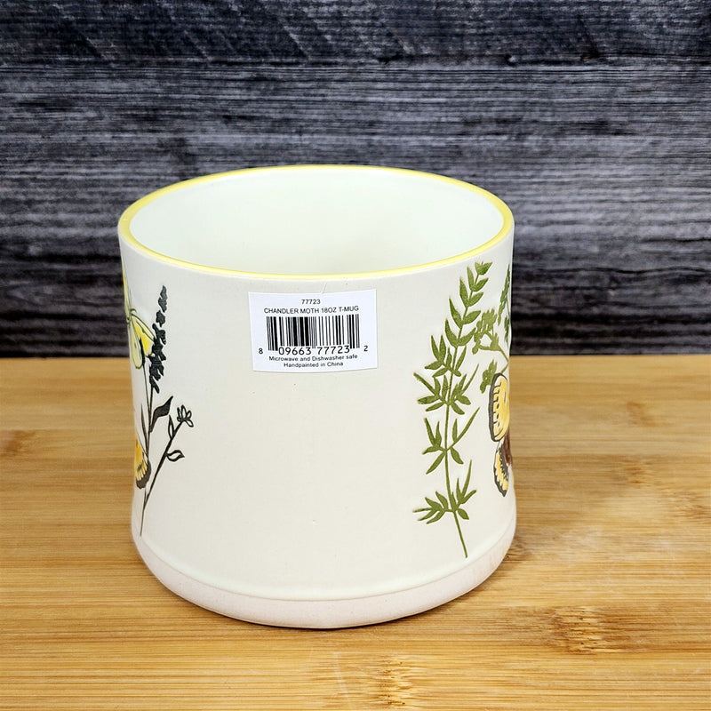 Load image into Gallery viewer, Cottagecore Butterfly Wildflower Coffee Mug Nature Garden Ceramic Cup Blue Sky