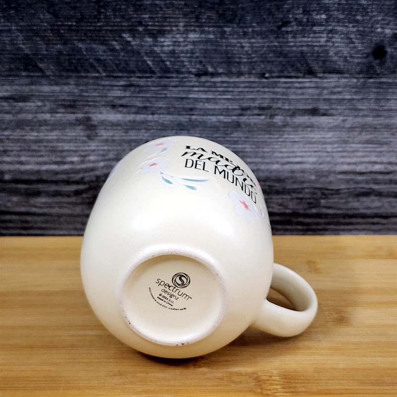 Load image into Gallery viewer, Spanish Coffee Mug La Mejor Madre Del Mundo "Best Mom" Cup Blue Sky Ceramic