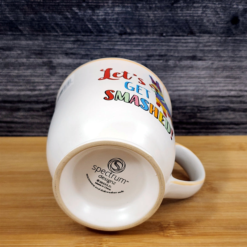 Load image into Gallery viewer, Fiesta Piñata Mug – “Let’s Get Smashed” – Party Coffee Tea Cup Ceramic Blue Sky