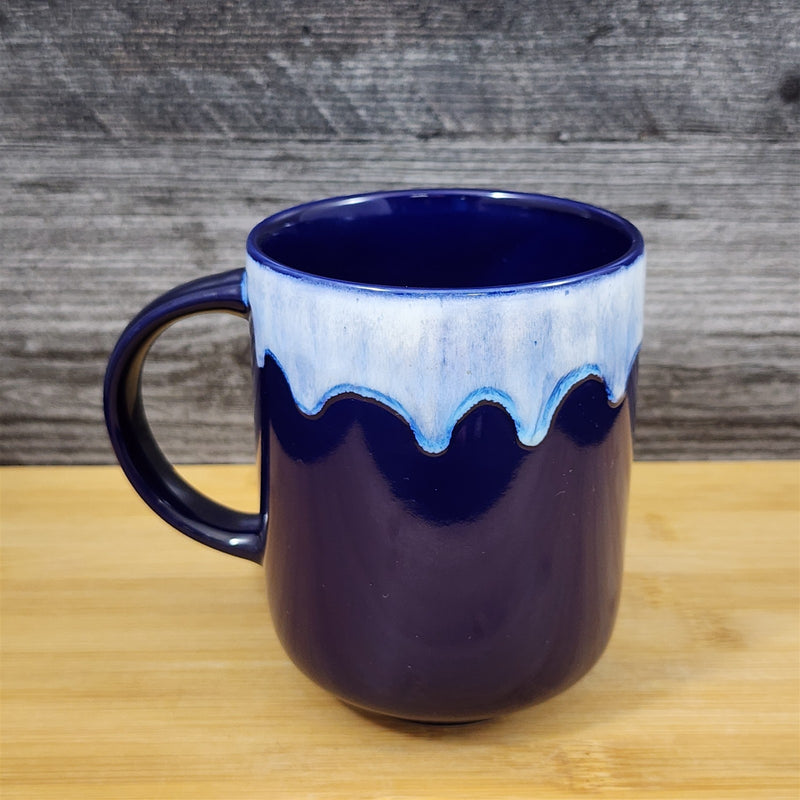 Load image into Gallery viewer, Drip Glaze Coffee Mug Ceramic Embossed Coffee Cup by Blue Sky 16 oz