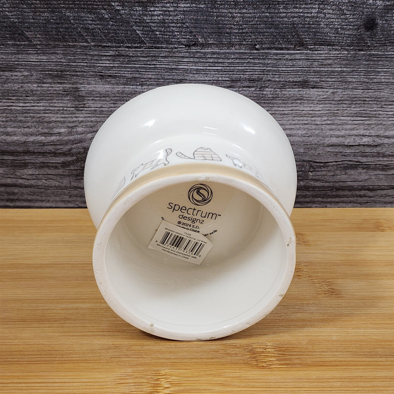 Load image into Gallery viewer, Raised Cat Bowl Elevated Pedestal Food Water Dish Pink White Ceramic Blue Sky