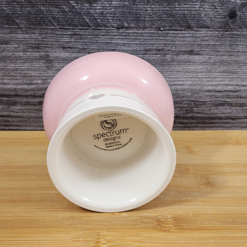 Load image into Gallery viewer, Heart Ring Cat Bowl Elevated Raised Pedestal Food Water Dish Ceramic Blue Sky