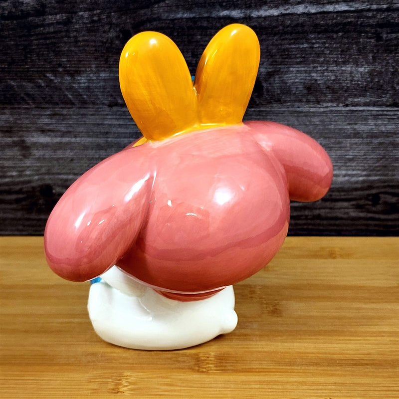 Load image into Gallery viewer, My Melody Easter Bunny Ears Figurine Colored Egg Hello Kitty Blue Sky Ceramic