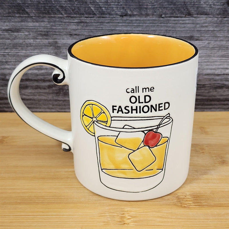 Load image into Gallery viewer, Old Fashioned Drink Lover Mug Summer Humor Retro Coffee Tea Cup 21oz Blue Sky