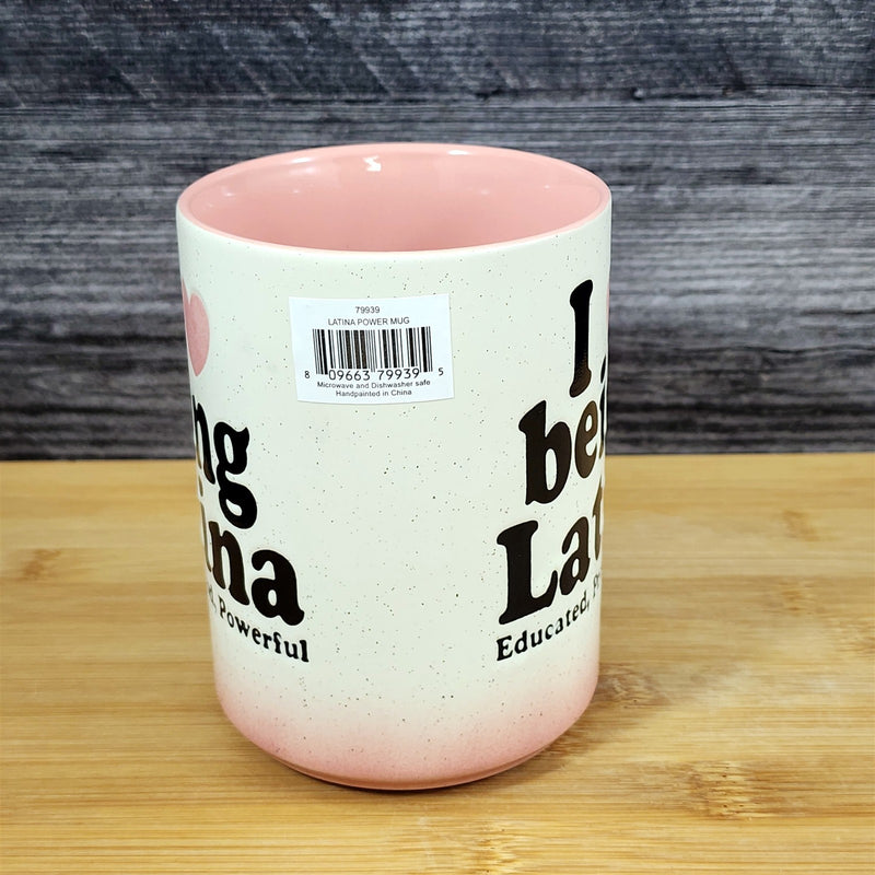 Load image into Gallery viewer, Inspirational Latina Power Mug Ceramic Coffee Tea Cup Pink by Blue Sky
