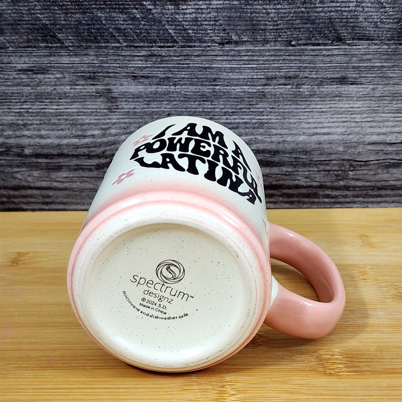 Load image into Gallery viewer, Latina Power Inspirational Mug Ceramic Coffee Tea Cup Pink by Blue Sky