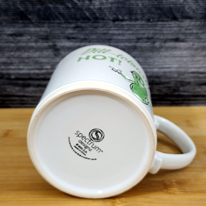 Load image into Gallery viewer, Dill-iciously Hot Mug, Funny Pickle Humor Coffee Tea Cup 21oz Ceramic Blue Sky