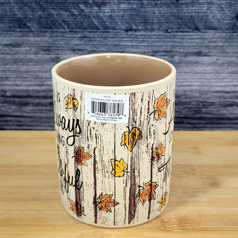 Load image into Gallery viewer, Autumn Thankful Mug Inspirational Quote, Coffee Tea Cup Rustic Harvest Blue Sky