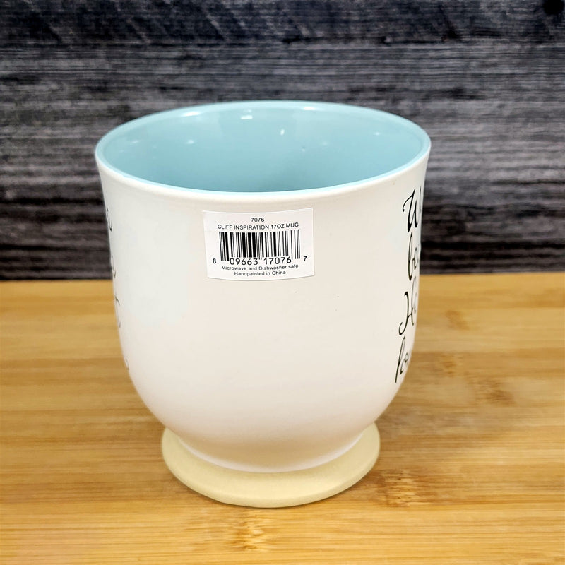 Load image into Gallery viewer, Religious John 4:19 Inspiration Coffee Mug 17oz Embossed Tea Cup Blue Sky