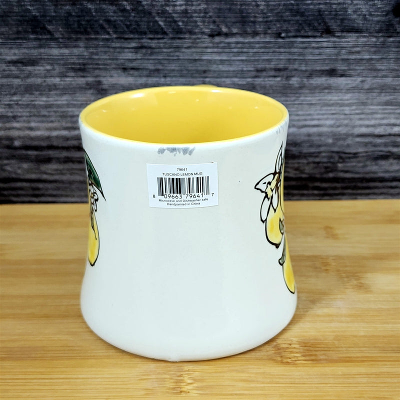 Load image into Gallery viewer, Lemon Coffee Mug Ceramic Fruit Tea Cup Yellow Interior Kitchen Decor by Blue Sky