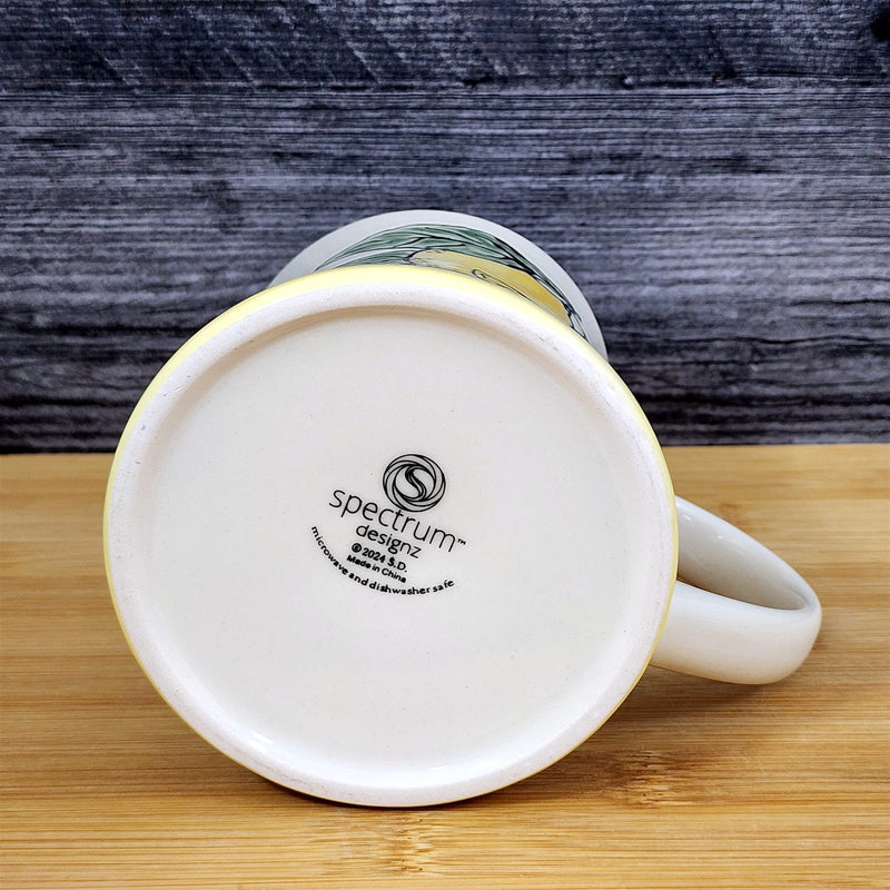 Load image into Gallery viewer, Lemon Coffee Mug Ceramic Fruit Tea Cup White Interior Kitchen Decor by Blue Sky