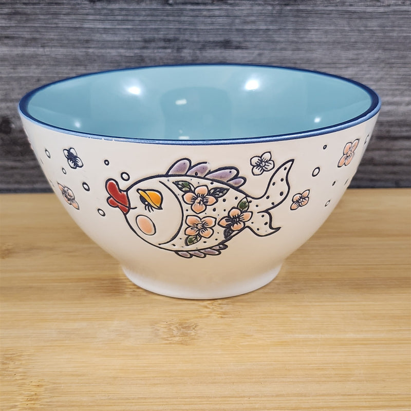 Load image into Gallery viewer, Kissy Fish Bowl Server 6 inch (15cm) Dish by Blue Sky