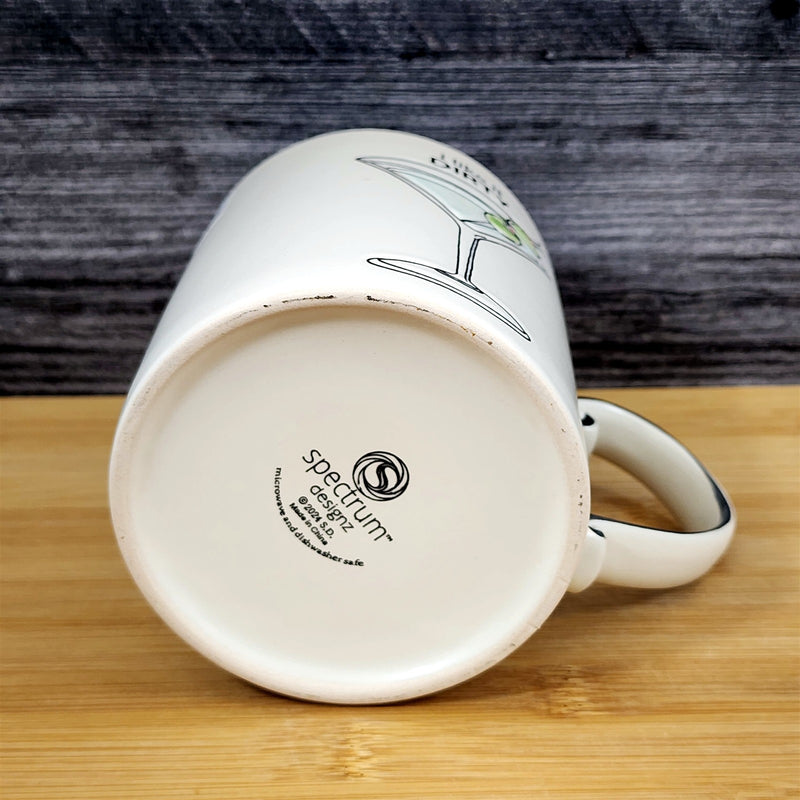 Load image into Gallery viewer, Dirty Martini Coffee Mug Fun Cocktail Tea Cup Bar Theme Ceramic Blue Sky 21oz