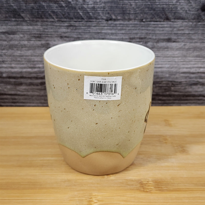 Load image into Gallery viewer, Inspirational Coffee Mug 'Mama Hair Don't Care' Beige White Ceramic Cup Blue Sky