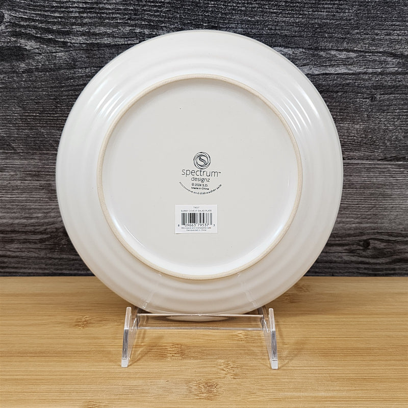 Load image into Gallery viewer, Sunny Cove Octopus Salad Plate Embossed Ceramic 8" Sea Nautical Blue Sky