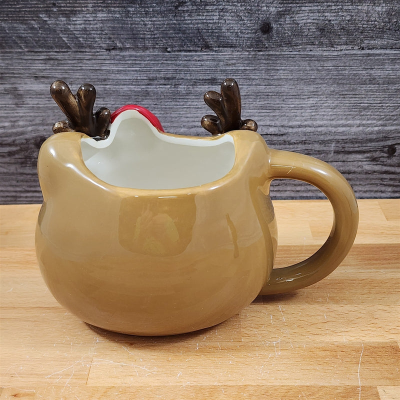 Load image into Gallery viewer, Hello Kitty Reindeer Coffee Mug with Matching Figurine Set Ceramic Cup Blue Sky