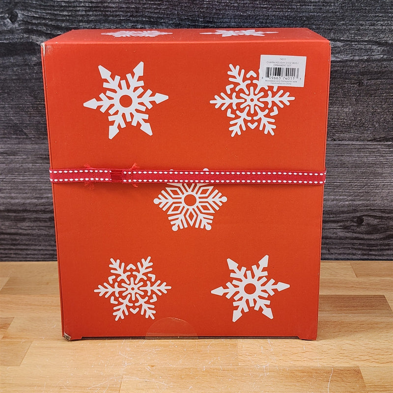 Load image into Gallery viewer, Retro Christmas Camper Mug & Matching Ornament Set Holiday & Gift Box Blue Sky