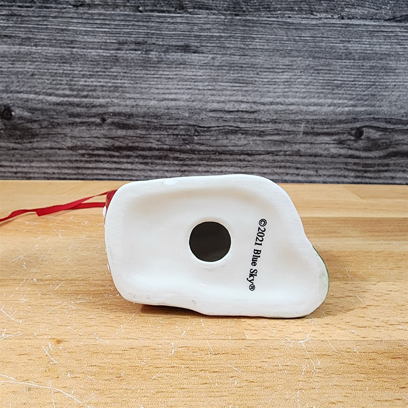 Load image into Gallery viewer, Retro Christmas Camper Mug & Matching Ornament Set Holiday & Gift Box Blue Sky