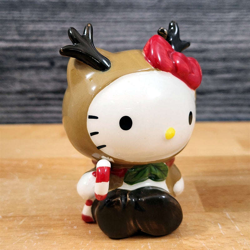 Load image into Gallery viewer, Hello Kitty Reindeer Ceramic Coffee Mug with Matching Figurine Set Cup Blue Sky