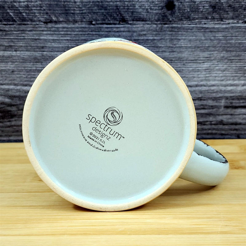 Load image into Gallery viewer, Jovi Gnome Holiday Coffee Mug with Lid 17oz Embossed Tea Cup Ceramic by Blue Sky