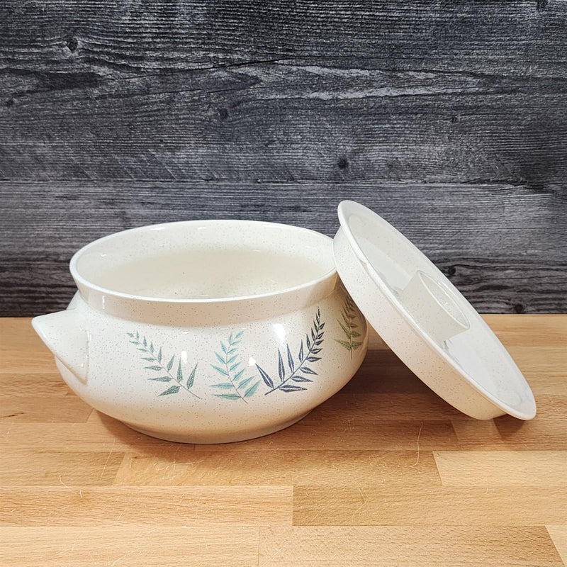 Load image into Gallery viewer, Franciscan Casserole Dish Fern Dell 2Qt 8" with Cover Lid Round Ceramic Bowl