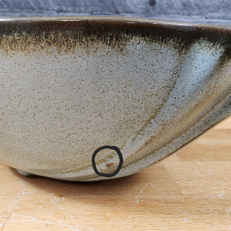 Load image into Gallery viewer, Frankoma Plainsman Woodland Moss Pottery Oval Vegetable Bowl Blue Brown Green 9"