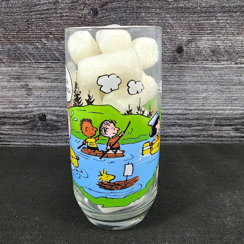 Load image into Gallery viewer, Peanuts Charlie Brown McDonalds Drinking Glass Vintage Schultz Cartoon Tumbler